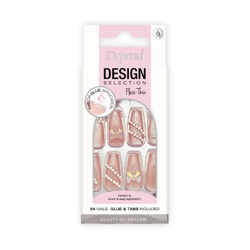 80209 Losnaglar Design Selection Pink Shimmer Decor Coffin